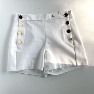 Express women white shorts